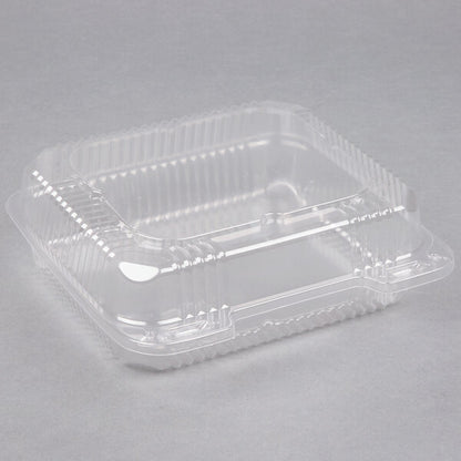 8x8x3" CLEAR HINGED CONTAINER