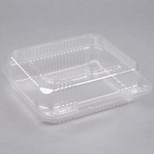 8x8x3" CLEAR HINGED CONTAINER