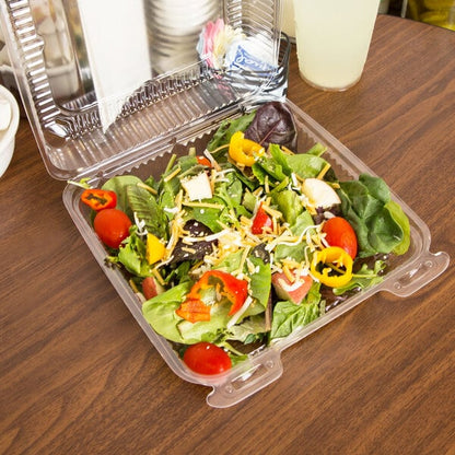 8x8x3" CLEAR HINGED CONTAINER