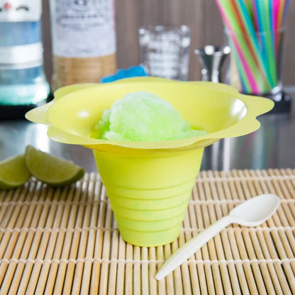 FLOWER SNO CONE CUP 25PK