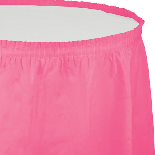 CANDY PINK 14' PL TABLE SKIRT