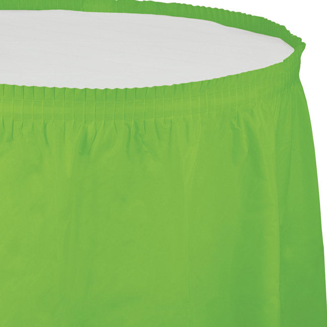 FRESH LIME 14' PL TABLE SKIRT