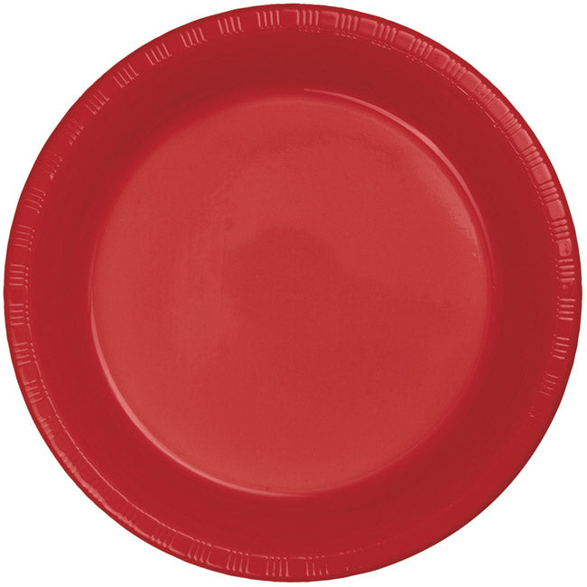 CLASSIC RED 7" PL PLATES 20CT