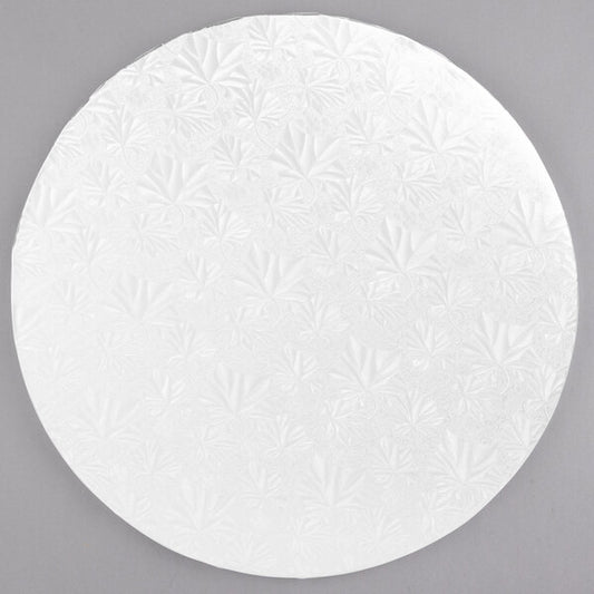 14" WHITE ROUND CAKE DRUM