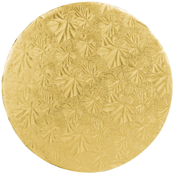 10" GOLD ROUND CAKE DRUM