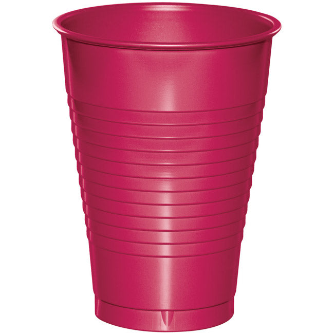 HOT MAGENTA 16OZ PL CUPS 20CT