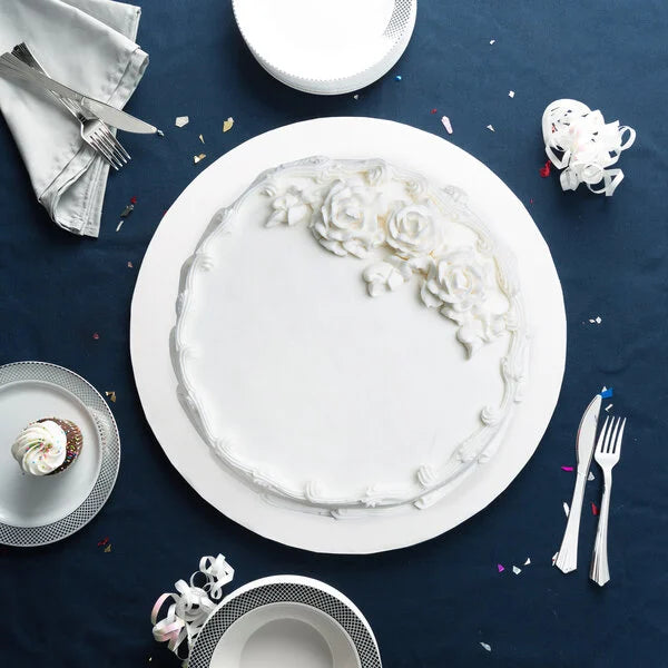 16" WHITE ROUND CAKE DRUM