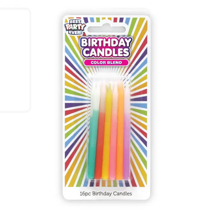 BDAY CANLDES - BLENDED TAPERS