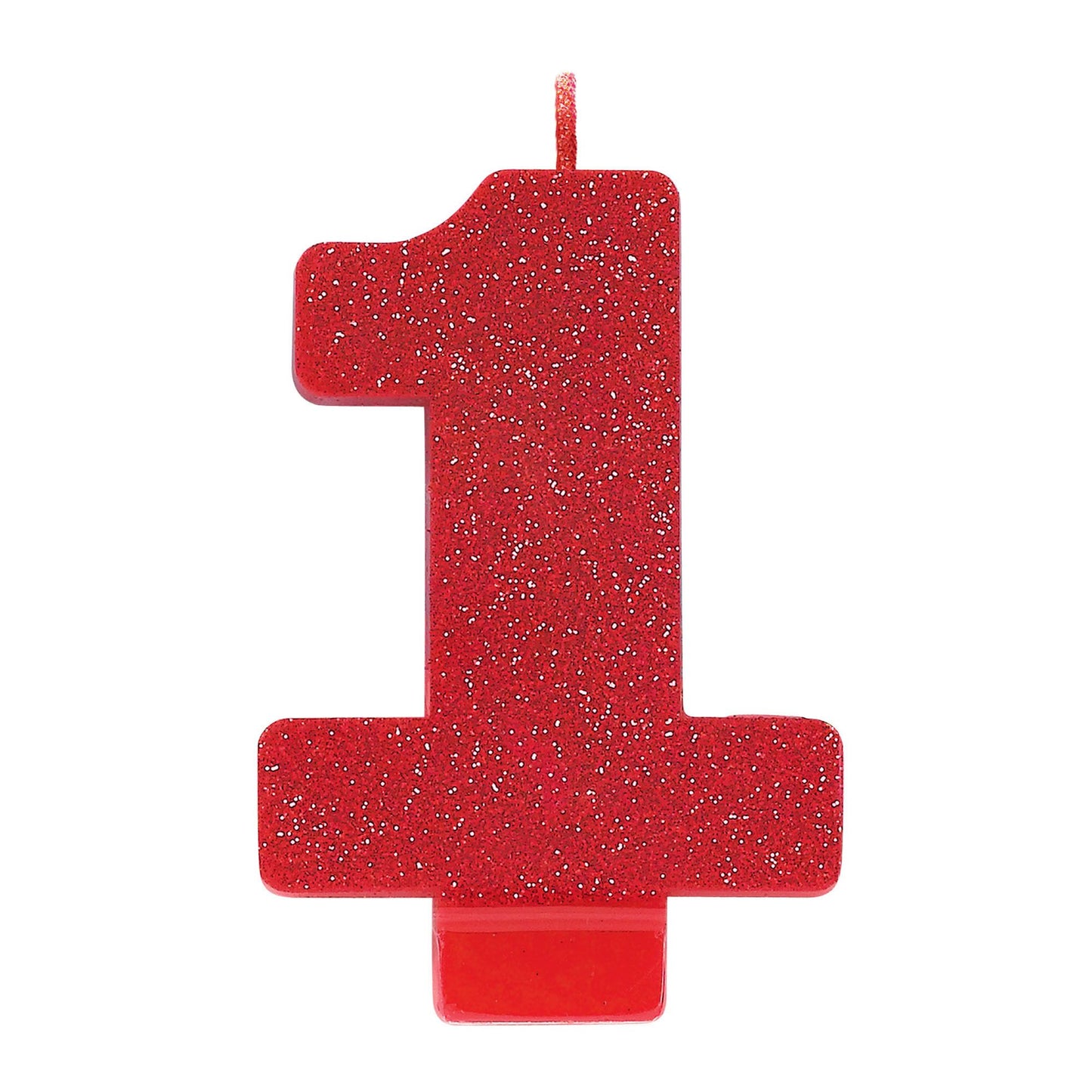 GLITTER CANDLE #1 RED
