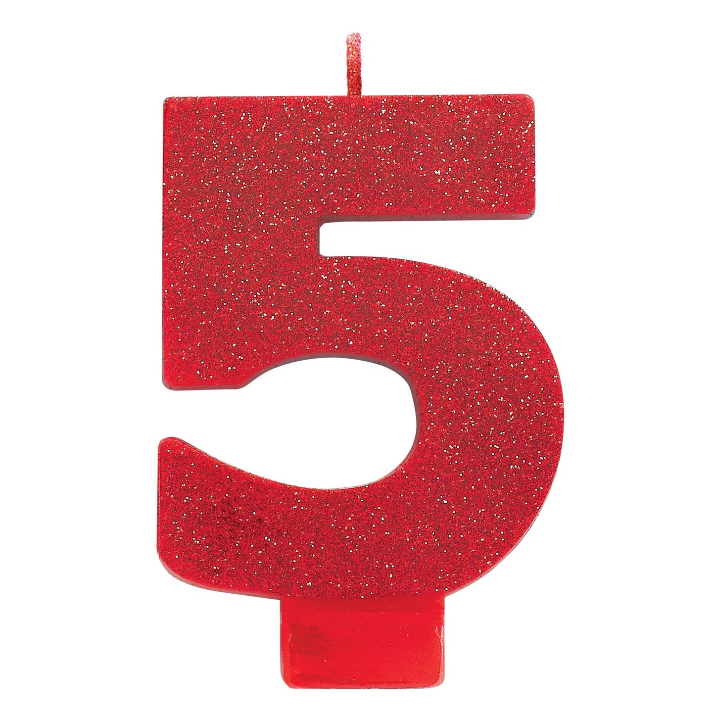 GLITTER # 5 RED CANDLE