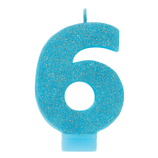 GLITTER CANDLE #6 CARIBBEAN