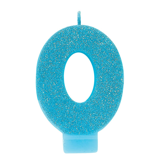 GLITTER #0 BLUE CANDLE