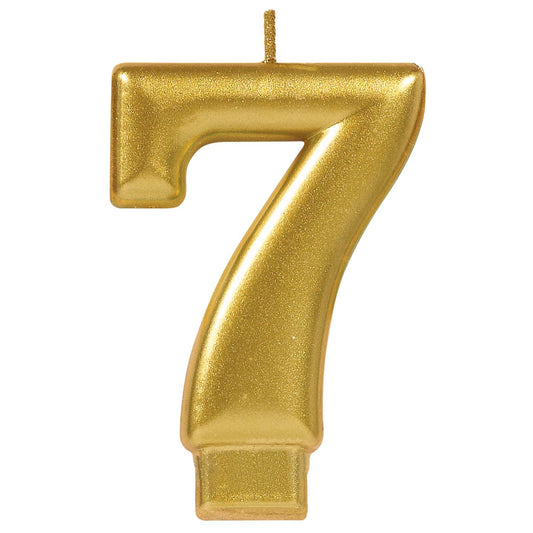 METALLIC GOLD # 7 CANDLE