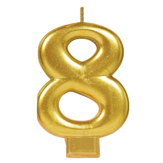METALLIC GOLD CANDLE #8