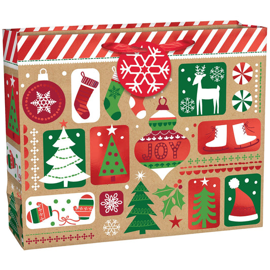 FESTIVE FUN KRAFT BAG