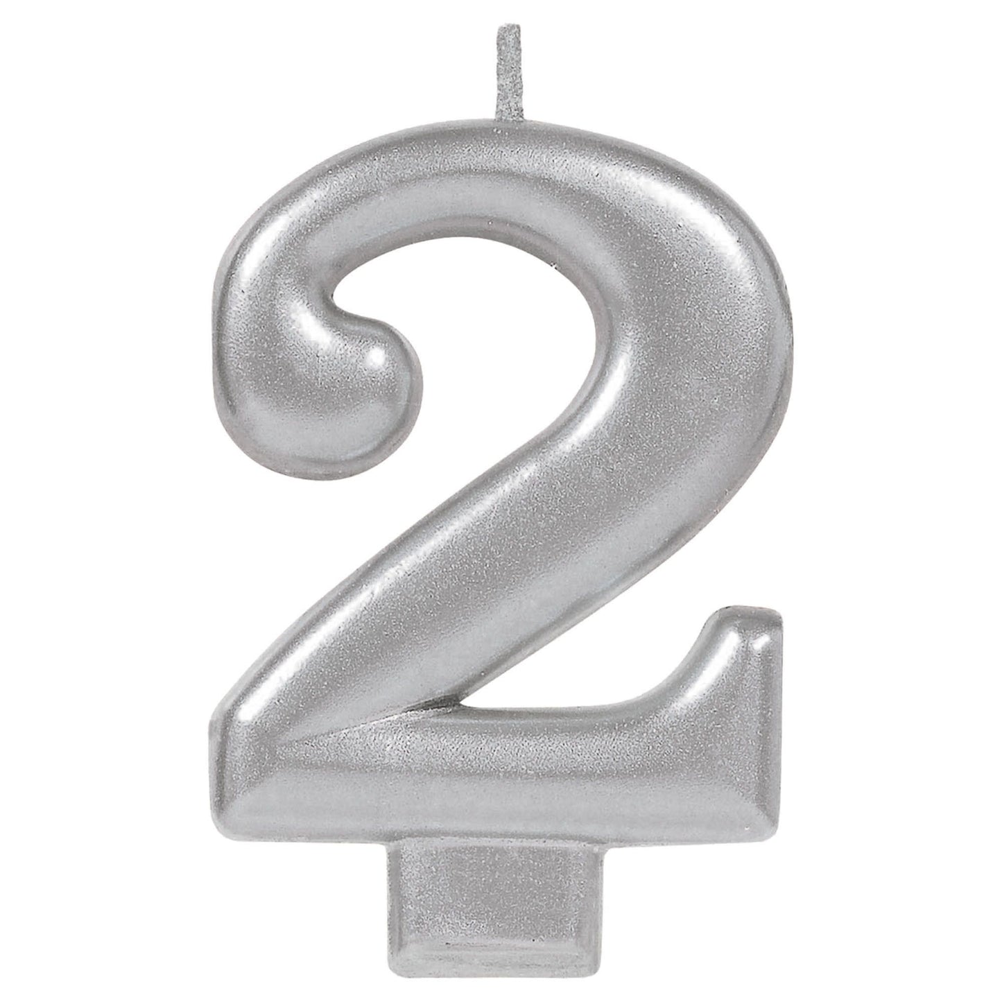 METALLIC SILVER CANDLE #2