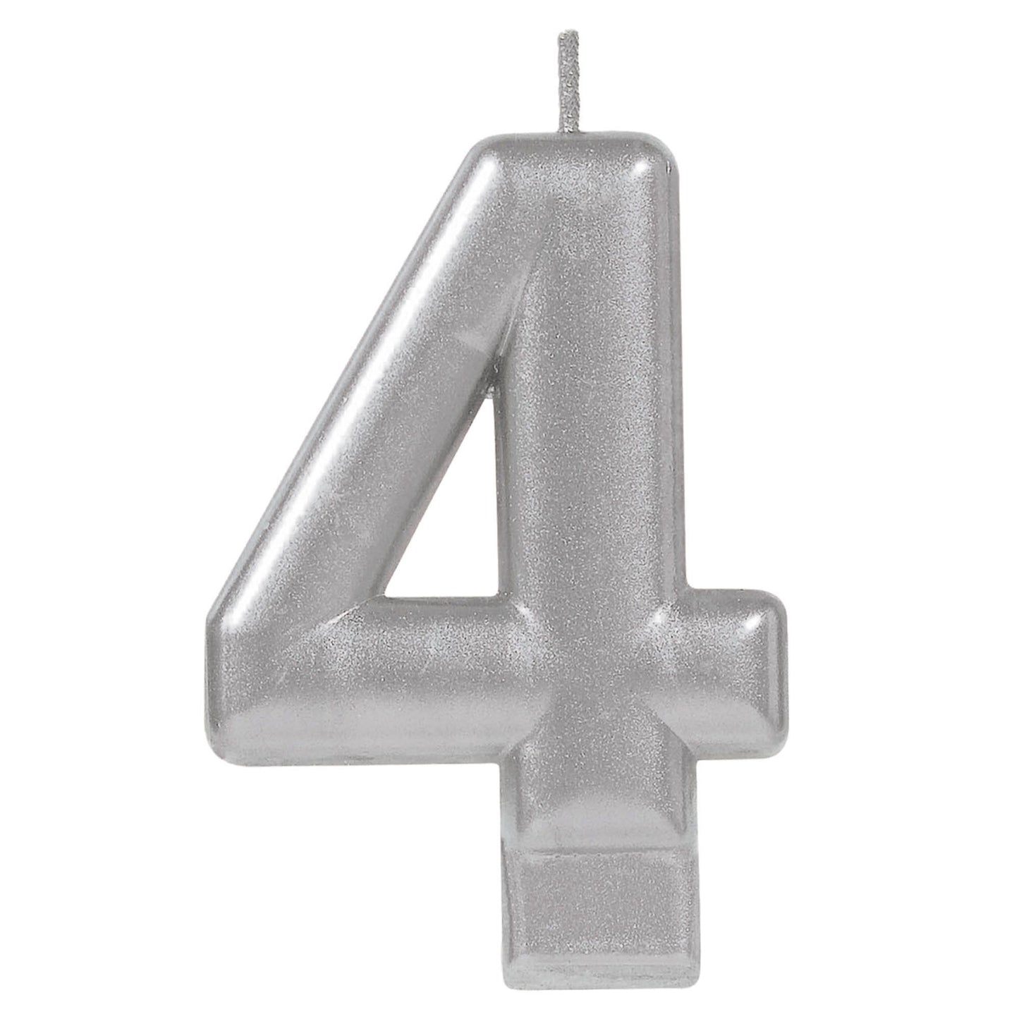 METALLIC SILVER CANDLE #4