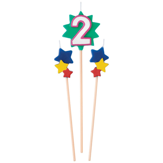 BDAY PICK STAR CANDLE #2