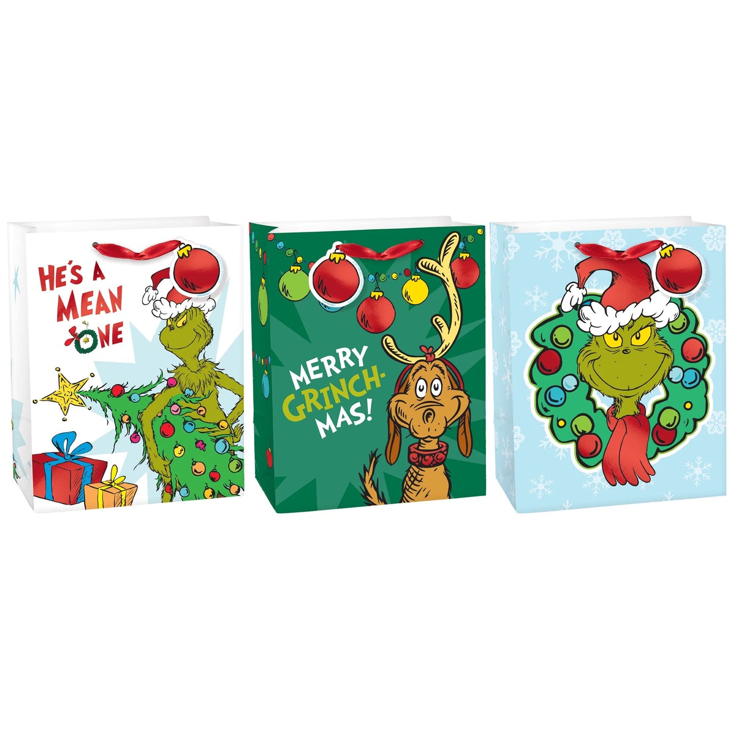 GRINCH MULTIPK GIFT BAGS