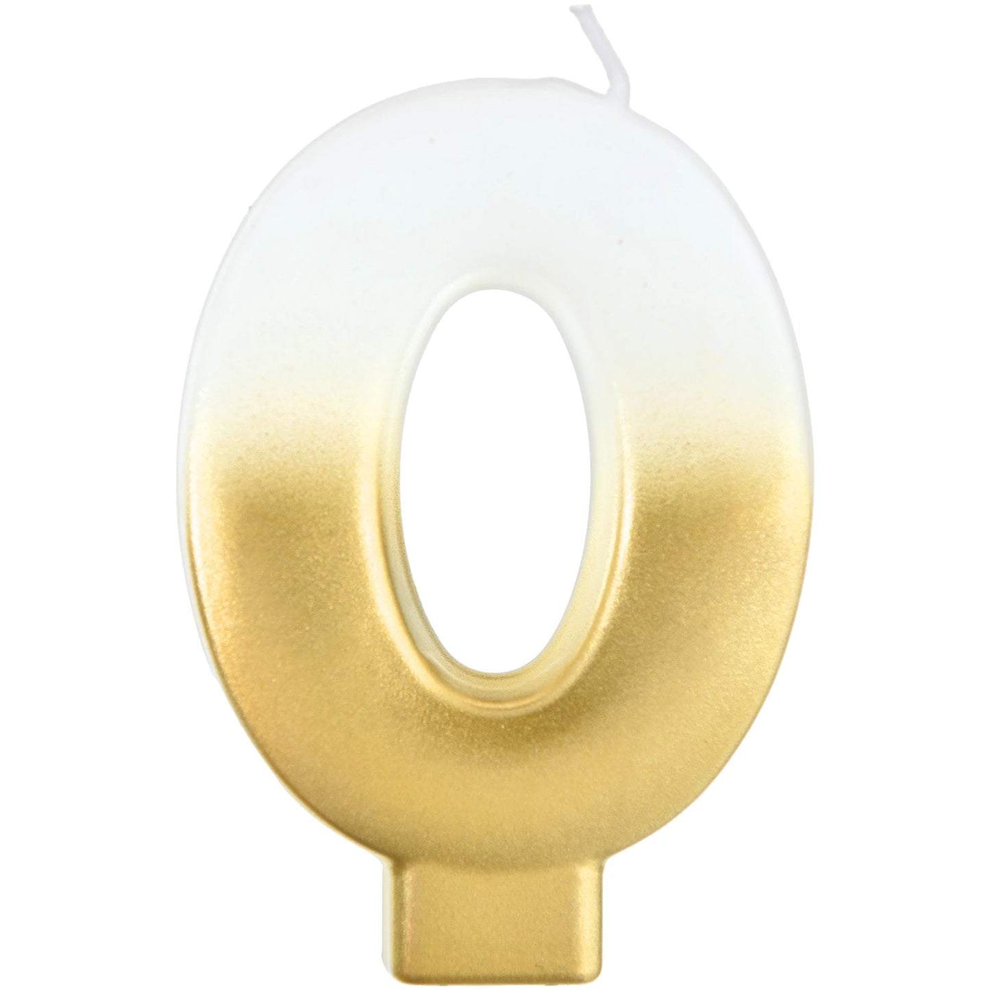 WHITE/GOLD CANDLE # 0