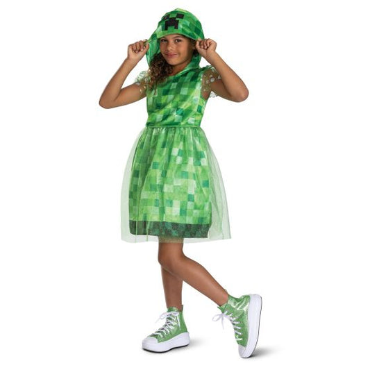 MINECRAFT CREEPER DRESS CHILD LARGE
