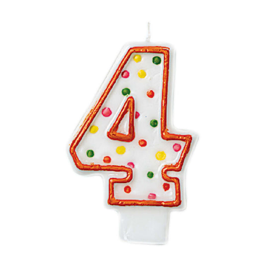 POLKA DOTS BIRTHDAY CANDLE #4