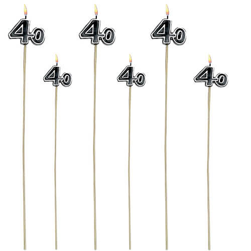 BDAY CANDLE STICK 40