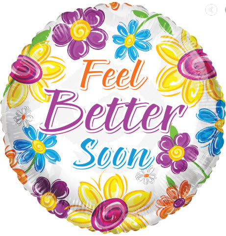 FEEL BETTER SOON FLORAL 18" MYL