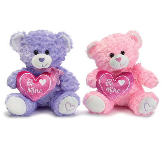 PLUSH 10" BE MINE VDAY BEAR