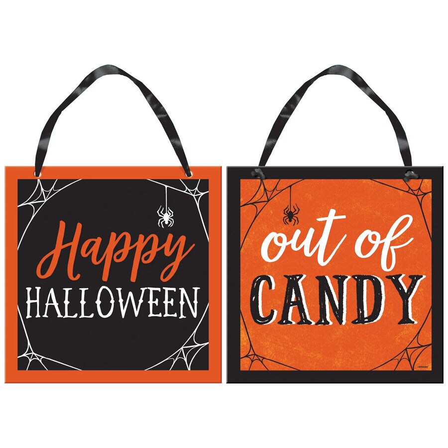 HALLOWEEN CANDY REVERSIBLE SIGN