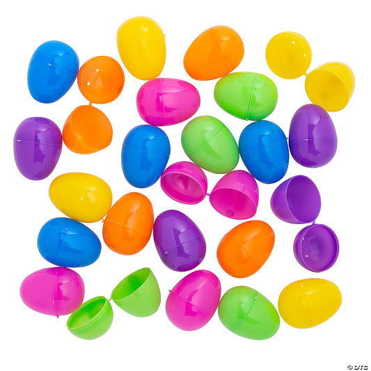 BRIGHT PLASTIC EGGS 12CT