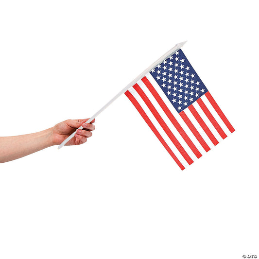 11.5" X 7.5"MEDIUM POLY AMERICAN FLAG
