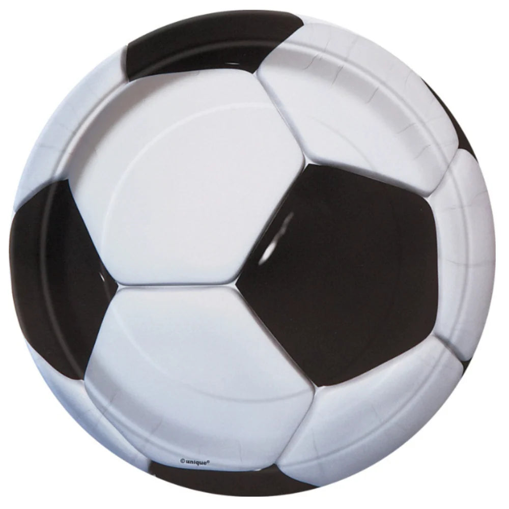 3D SOCCER 7" PPR PLATES 8CT