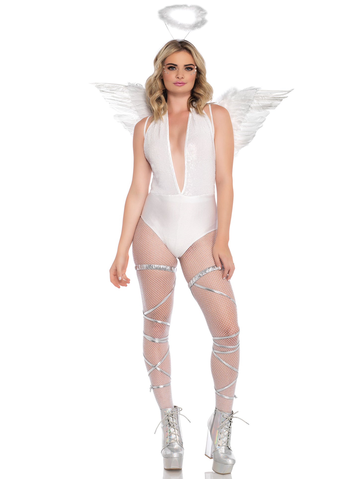 2PC ANGEL COSTUME KIT WHITE