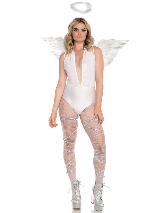 2PC ANGEL COSTUME KIT WHITE