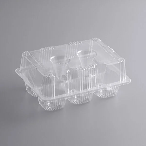 6 CUP HINGED CUPCAKE CONT.