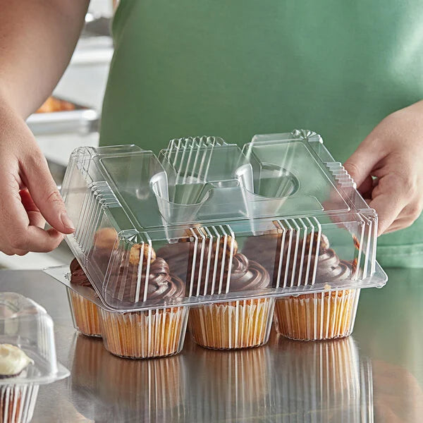6 CUP HINGED CUPCAKE CONT.