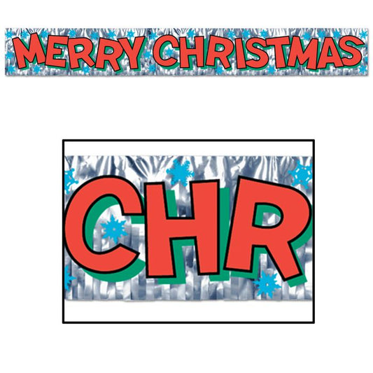 MET. MERRY CHRISTMAS BANNER