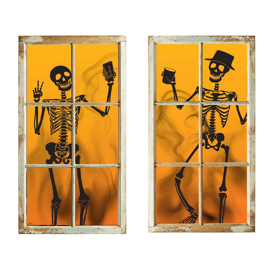 SKELETON WINDOW BACKDROP