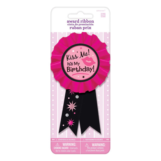 KISS ME IT'S MY BDAY AWARD RIBB