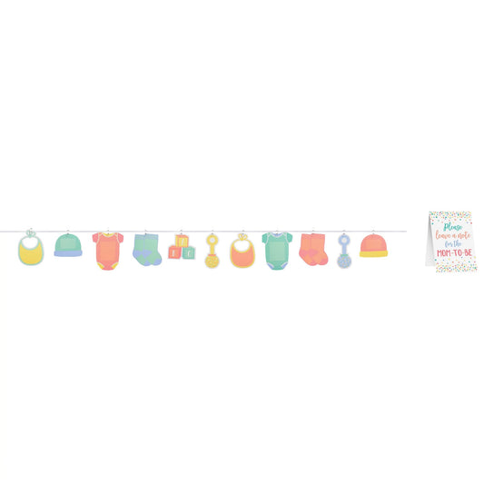 BABY SHOWER AUTOGRAPH GARLAND