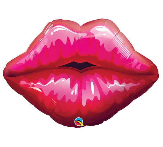 BIG RED KISSEY LIPS 30" MYLAR