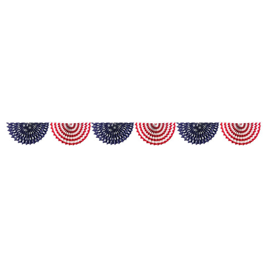 PATRIOTIC PAPER FAN BUNTING