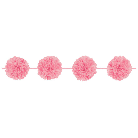 NEW PINK FLUFFY GARLAND