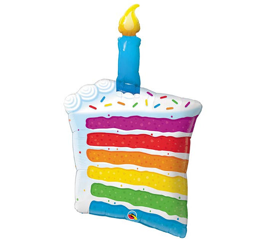 RAINBOW CAKE 42" MYLAR-PKG