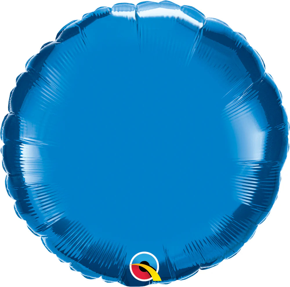 36" SAPPHIRE BLUE ROUND MYLAR