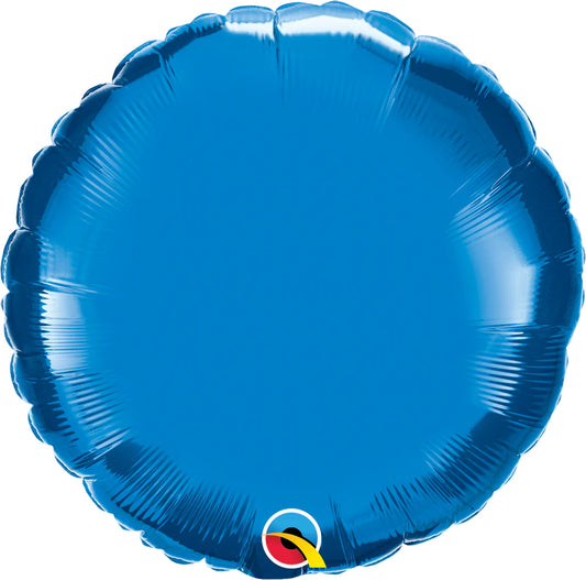36" SAPPHIRE BLUE ROUND MYLAR