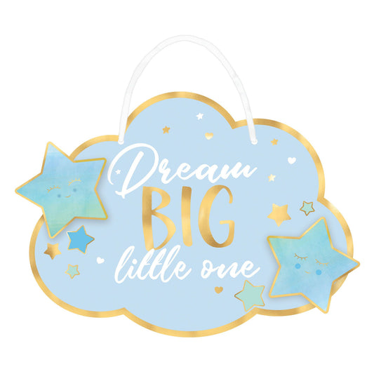 OH BABY HANGING SIGN BLUE