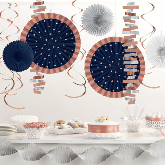 NAVY WEDDING ROOM DECOR KIT