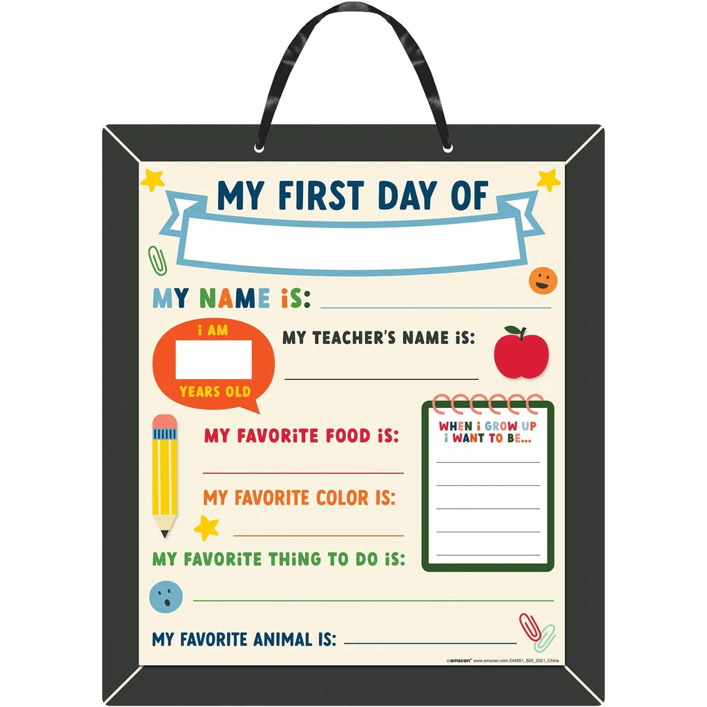 1ST DAY OF SCHOOL PHOTO PROP